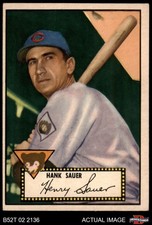 1952 Topps #35 Hank Sauer Cubs MVPw 4 - VG/EX