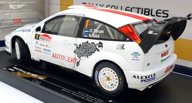 Sun Star 1/18 Scale 3913 - Ford Focus RS WRC 03 Winner Rally 2011 #10 Tanak/Sikk - Image 2 of 4