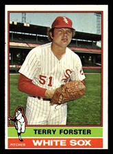 1976 Topps Terry Forster #437 Chicago White Sox HIGHER GRADE MISCUT ERROR