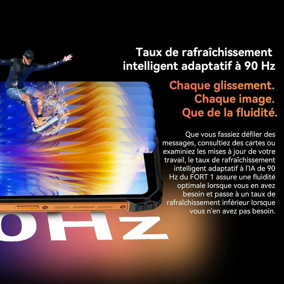 Smartphone Robuste 6.56 Pouces Android 15 18Go Ram 256 Go Téléphone Étanche - Photo 3/4