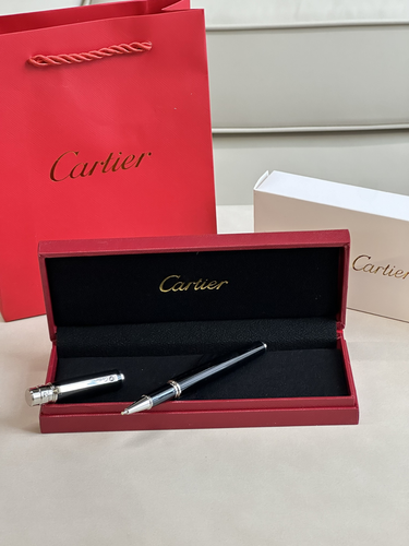 Cartier Kugelschreiber schwarz mit Box - Luxus Geschenk - Bild 5 von 5