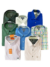 NWT Resellers Wholesale Lot Of 8 Long Sleeve Men s Dress Shirts Button Up New
