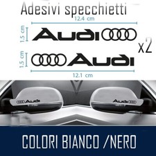 2 ADESIVI AUDI SPECCHIETTO STICKERS A3 A4 A5 A6 Q3 Q5 Q7 TT S-line S3 S4