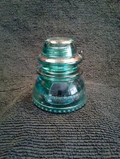 Hemingray-42 Glass Insulator Green Made In USA Vintage Electric Power Pole