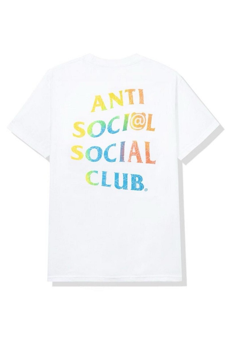 人気話題!Anti Social Social Club x Bearbrick Tee White NEW Anti Social Social Club Bearbrick Be@rtee Shirt - Men