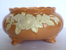 Weller Pottery Dogwood Wild Rose Motif Footed Jardinière Planter