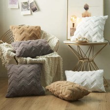 Fluffy Plush Pillow Case Super soft Cushion Cover Faux Fur Decorative Throw Pill