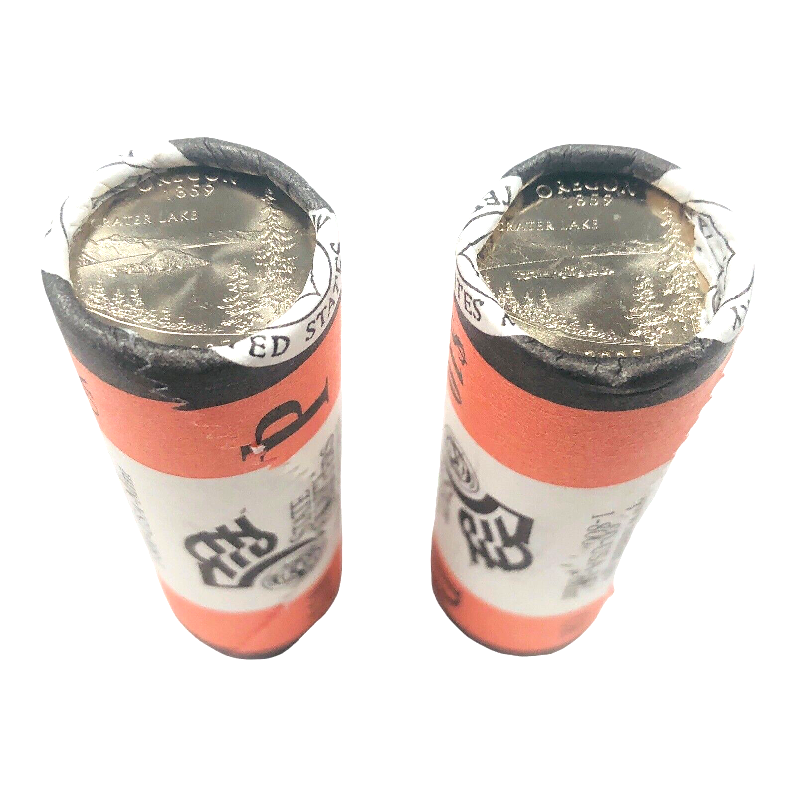 OREGON 2005 P&D State Quarter Rolls Lot of 2 Rolls 80 US Mint Coins