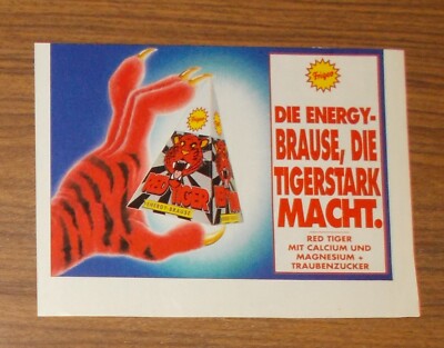 Rare Advertising Frigeo RED TIGER Energy Shower Makes Tiger Strong! #2 1996