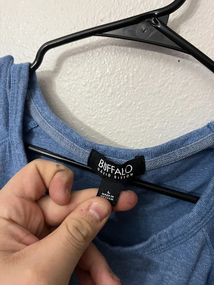 Suéter Buffalo David Bitton, Suave, Azul, Sé Amable, Mujer Grande Foto 3 de 4