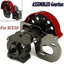 Metal Transmission ASSEMBLED Gearbox with Gear for Axial SCX10 1:10 RC Crawler