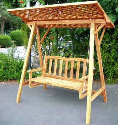 Holz Hollywoodschaukel Gartenschaukel Garten Schaukel Bank Dach Neu Lounge Neu Ebay