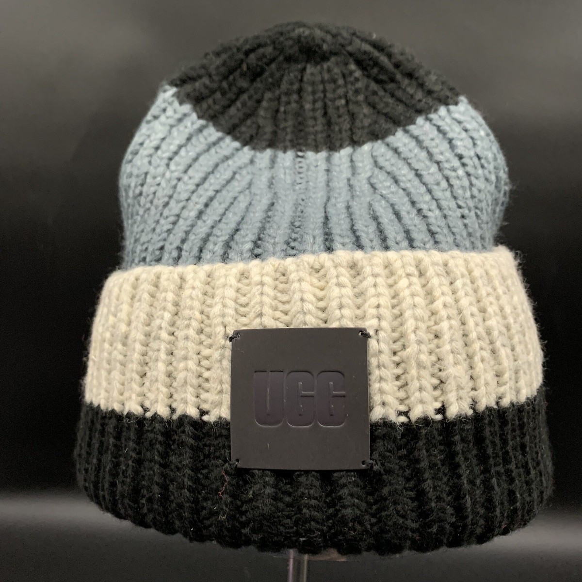 UGG BEANIE MENS CHUNKY CUFF KNIT CAP HAT ONE SIZE MULTI 
