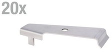 Alberts 20x Winkelhaken Cluster Gabionen Länge 125mm Breite 40mm Höhe 23mm