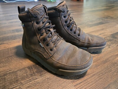 LEMS Boulder Summit Waterproof Boots Rugged Bark Men 10