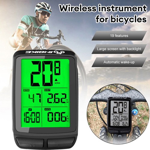 Funk Fahrradcomputer Tachometer Digital LCD Fahrrad Kilometerzähler Wasserdicht - Bild 13 von 21