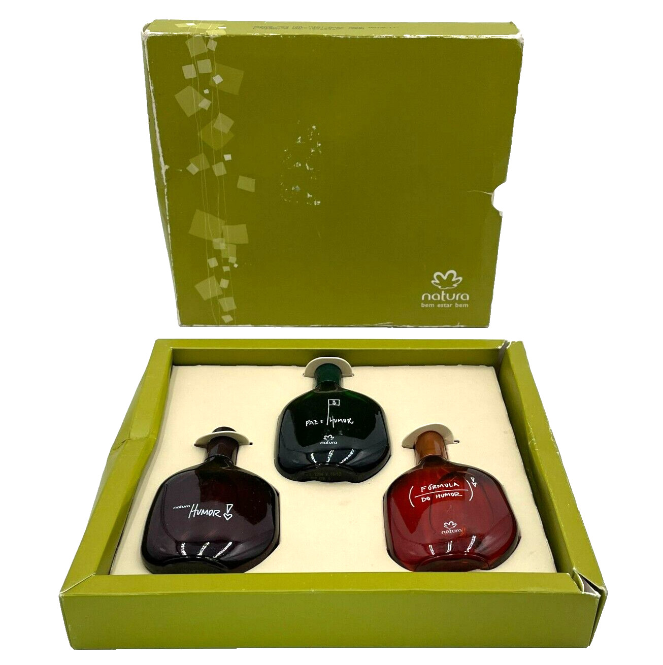 Natura Cologne Humor Paz E Formula Do Humor Set of 3 Bottles Gift Box 25 ml New!