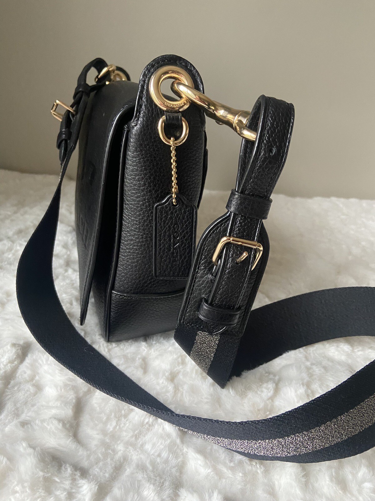 Coach Leather Jes Messenger Crossbody in black eBay