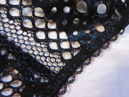 M, Savage X Fenty Starlet Nights Brazilian, Fishnet mesh,black, polyamide, NEW - Picture 7 of 12