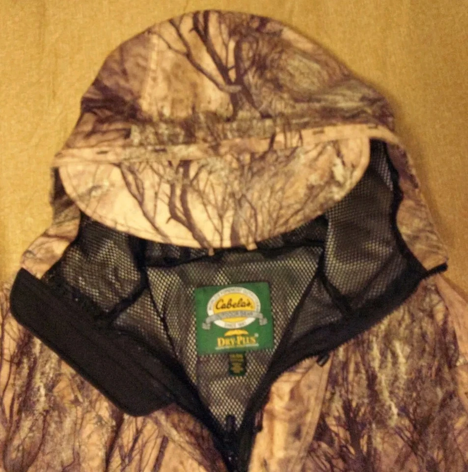 Cabela's Scent Lok Dry Plus Open Country Camo Hunting Suit Jacket Sage Brush 2XL - Image 3 of 4