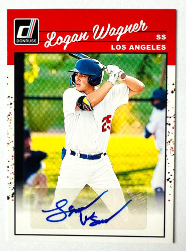 Donruss Longan Wagner Auto Prospect RC Dodgers 2023 - Imagen 3 de 3