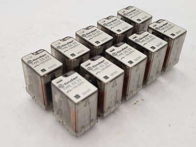 10Pc Finder 55.33 General Purpose Relay Plug-in Mount 10A 250VAC 3PDT Coil 24V