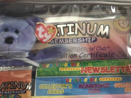 TY BEANIE BABIES OFFICIAL CLUB PLATINUM EDITION MEMBERSHIP KIT- Never Opened! - Picture 6 of 7