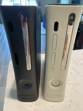 Microsoft Xbox 360 1 White  1 Black Consoles For Repair/Parts.