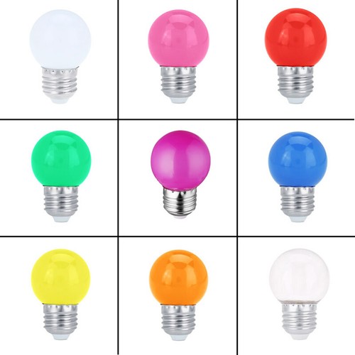 E27 3W LED Light Bulb Round Shaped Colorful Globe bubble ball Light Bulb 220v - Picture 3 of 21
