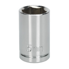 Sealey WallDrive Socket 15mm 1/2"Sq Drive - S0653