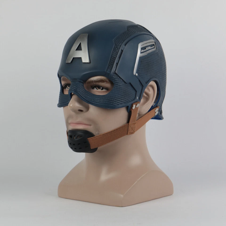 Cosplay Captain America Mask Revengers Endgame Mask Superhero Halloween Helmet - Image 4 of 4