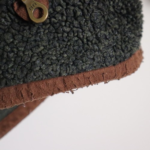 vtg ALF Kuhl Sherpa Fleece Jacket Grey/Forest Green Adult Medium 21.5x26 - Picture 10 of 13