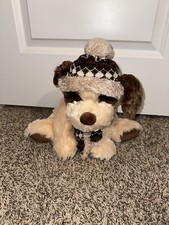 Dog Stuffed Animal With Winter Hat