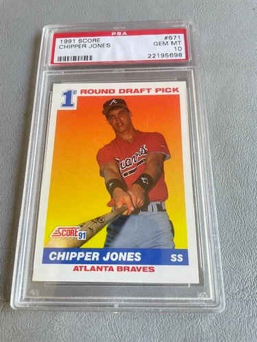 1991 score chipper jones psa 10