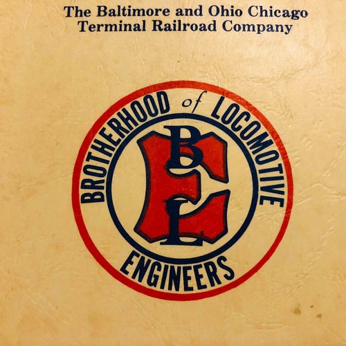 Brotherhood Locomotive Engineers Baltimore Ohio Railroad Reprint Work Rules 1985 - Picture 2 of 24