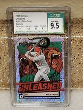 🤑🤩MIKE TROUT🤩2021🤩🤑💥DONRUSS💥UNLEASHED💥 🤩RAPTURE🌟CSG🌟GEM🌟MINT🌟9.5🌟