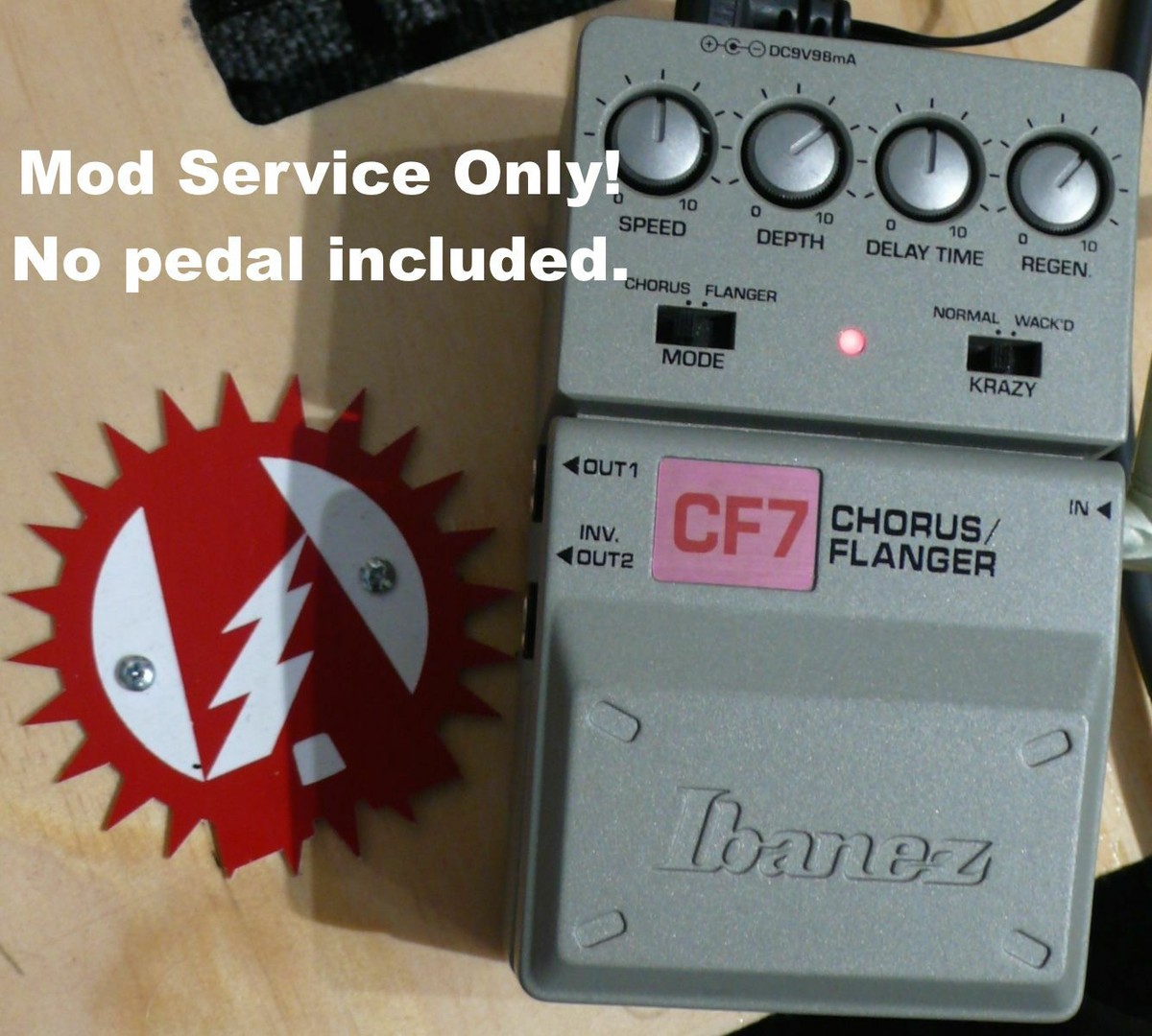 Modify Your Ibanez CF-7 Chorus Flanger Guitar Effects Mod Service