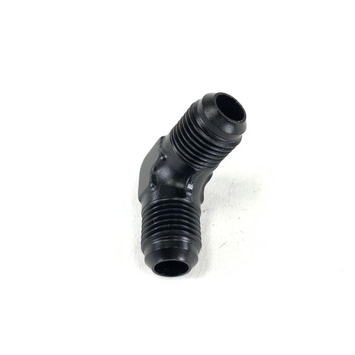-6AN Male to 6AN Male 90° Degree Flare Swivel Aluminum Fitting Adapter Black - Picture 7 of 11