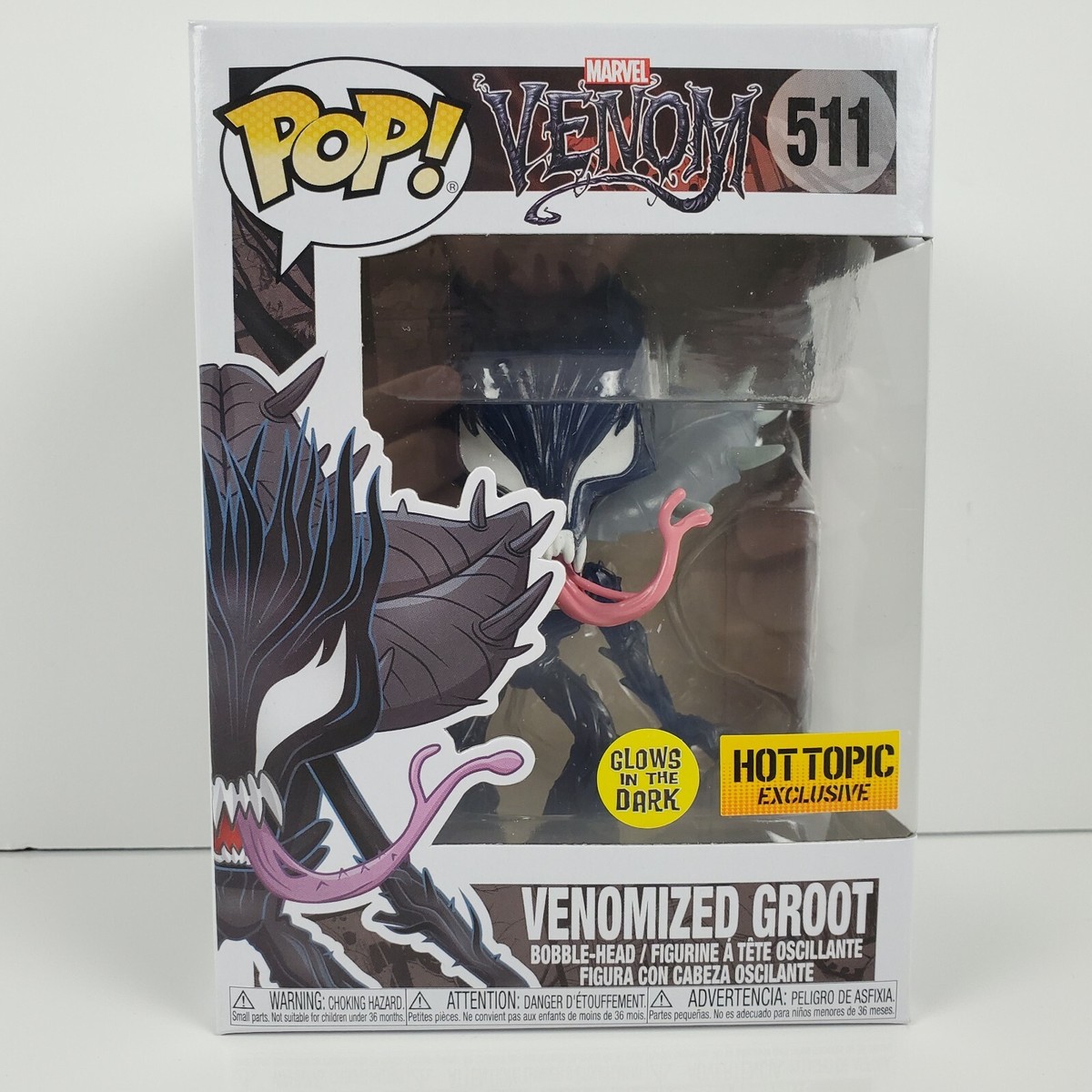 Funko POP! Venomized Groot 511 Marvel Venom Glow in the Dark Hot