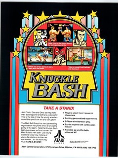 Knickle Bash Vintage Video Arcade Game Flyer 1993 Original Retro Art 8.5" x 11"