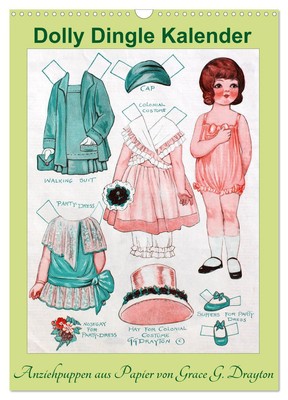 Dolly Dingle Kalender - Anziehpuppen von Grace G. Drayton (Wandkalender 2025 DIN