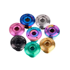 Titanium Crank Caps Bolts Anodized Color Quarq Red Force Sram Bicycle Crank Caps