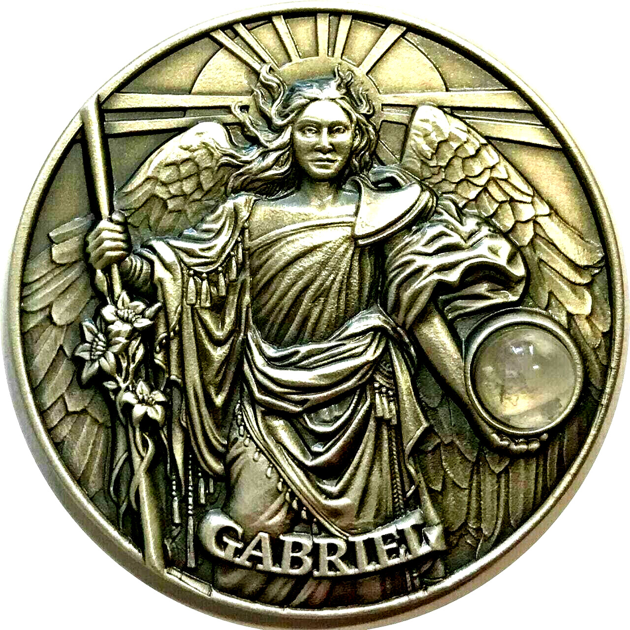"GABRIEL Choir of Angels"   2 Oz Silbermünze    Niue 2017