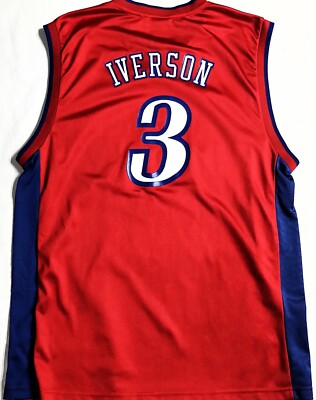 RETRO-NWT-L ALLEN IVERSON PHILADELPHIA 76ERS CIRCA 1997-2000 NBA