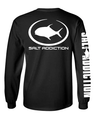 Salt Addiction long sleeve saltwater fishing t shirt Flats offshore permit