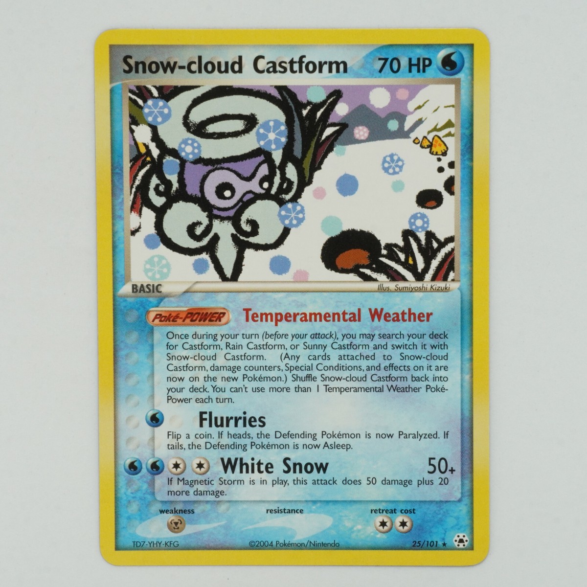 Snow-cloud Castform 25/101 Rare Ex Hidden Legends Pokemon Card | eBay