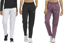 adidas Women  s Relaxed Fit Tapered Legs Fleece Pant