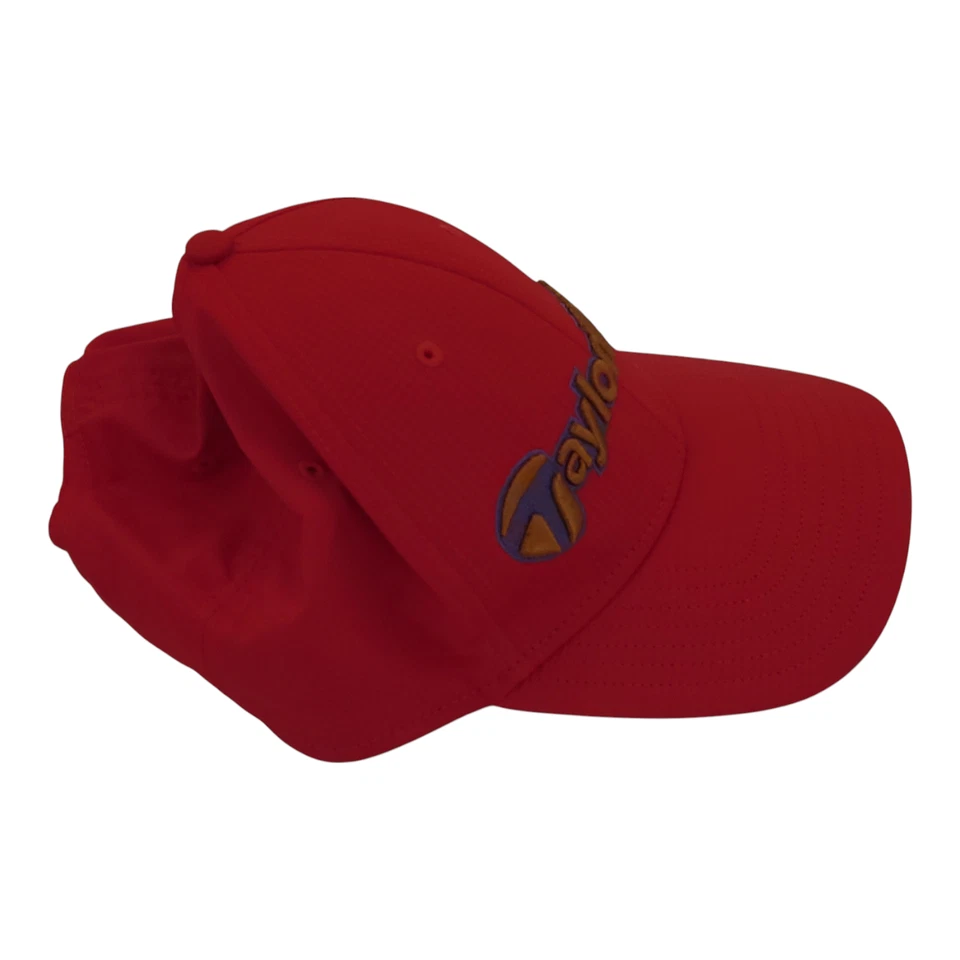 Gorra de béisbol de golf TaylorMade Shoal Creek roja sin estructura ajustable talla única Foto 4 de 4