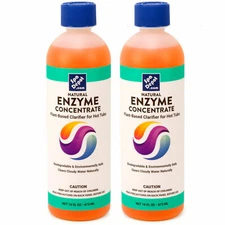 Spa Depot Natural Enzyme 2.5X Concentrate for Perfect Clear Hot Tub Water 2-Pack