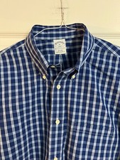 BROOKS BROTHERS 346 MENS LONG SLEEVE BUTTON DOWN SHIRT XL